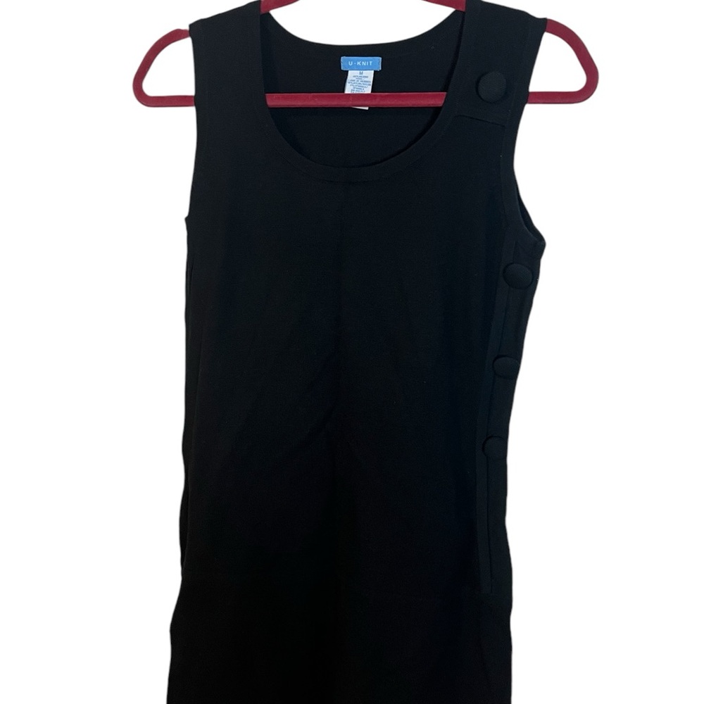 A cute dress in merino wool.  It’s black and a size medium - Picture 2 of 6